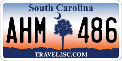 SC license plate AHM486
