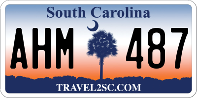 SC license plate AHM487