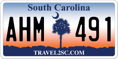 SC license plate AHM491