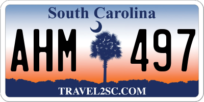 SC license plate AHM497