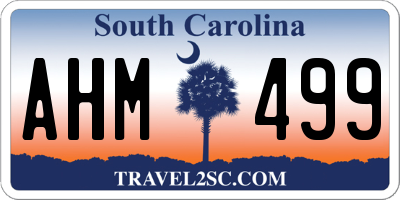 SC license plate AHM499