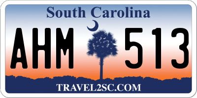 SC license plate AHM513
