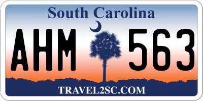 SC license plate AHM563