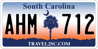 SC license plate AHM712