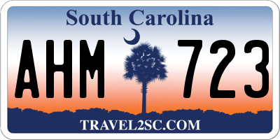 SC license plate AHM723