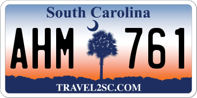 SC license plate AHM761