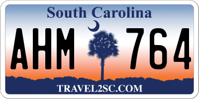 SC license plate AHM764