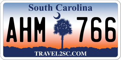 SC license plate AHM766