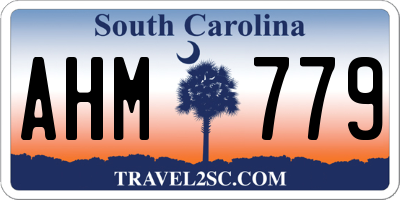 SC license plate AHM779