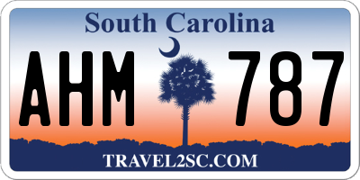 SC license plate AHM787