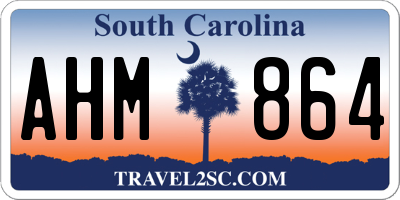 SC license plate AHM864