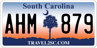 SC license plate AHM879