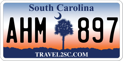 SC license plate AHM897