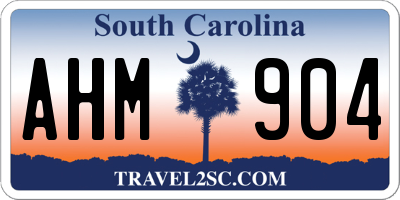 SC license plate AHM904