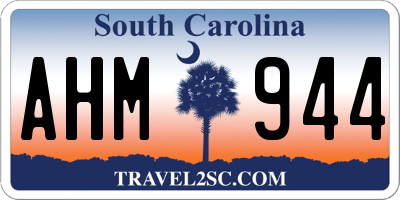 SC license plate AHM944