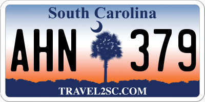 SC license plate AHN379