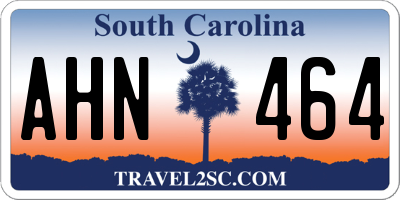 SC license plate AHN464