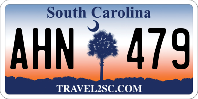 SC license plate AHN479