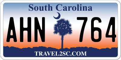 SC license plate AHN764