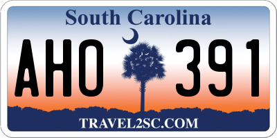 SC license plate AHO391