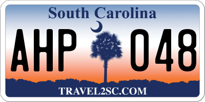 SC license plate AHP048