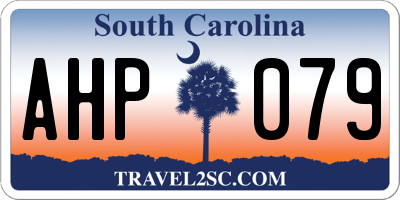 SC license plate AHP079
