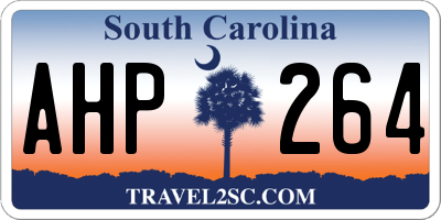 SC license plate AHP264