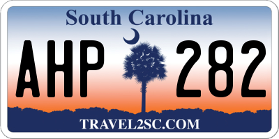 SC license plate AHP282