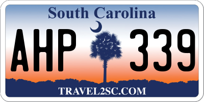 SC license plate AHP339