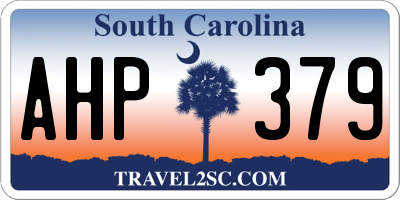 SC license plate AHP379