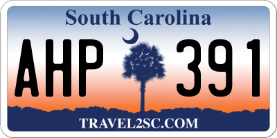 SC license plate AHP391