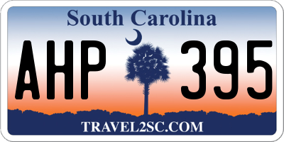 SC license plate AHP395