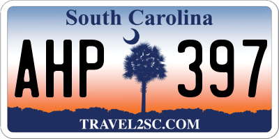 SC license plate AHP397