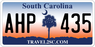 SC license plate AHP435