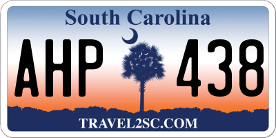 SC license plate AHP438