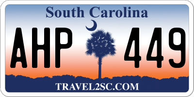 SC license plate AHP449
