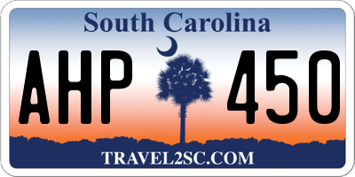 SC license plate AHP450
