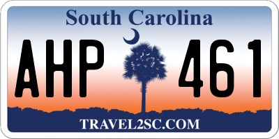 SC license plate AHP461