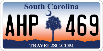 SC license plate AHP469