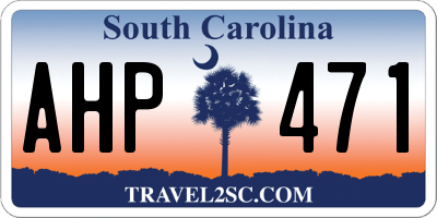 SC license plate AHP471