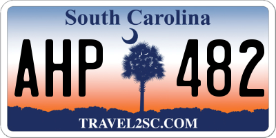 SC license plate AHP482