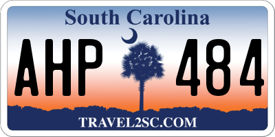 SC license plate AHP484