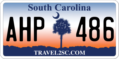 SC license plate AHP486