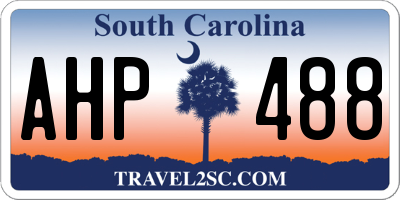 SC license plate AHP488