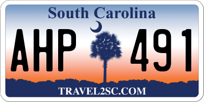 SC license plate AHP491