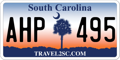 SC license plate AHP495