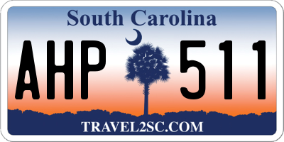 SC license plate AHP511