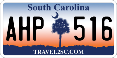 SC license plate AHP516