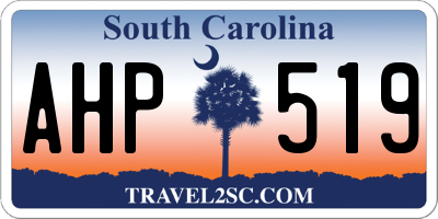 SC license plate AHP519
