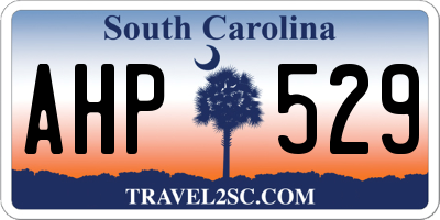 SC license plate AHP529